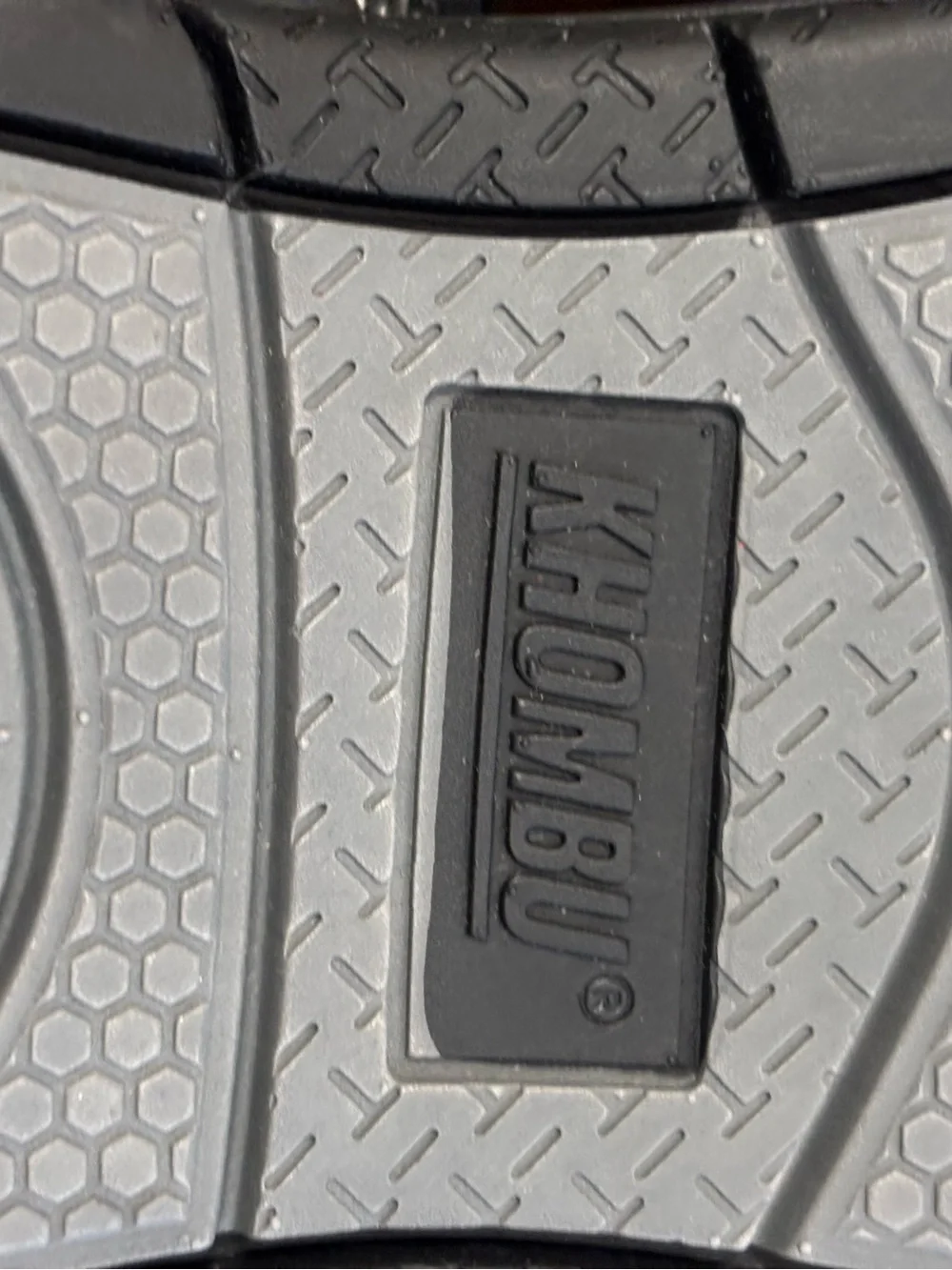 Khombu Men’s Black/Gray Hook & Loop Strap Sport Sandals US 9 EU 42